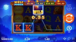 Wolf Power Hold and Win Slot Game Win