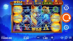 Wolf Power Hold and Win slot game Reels