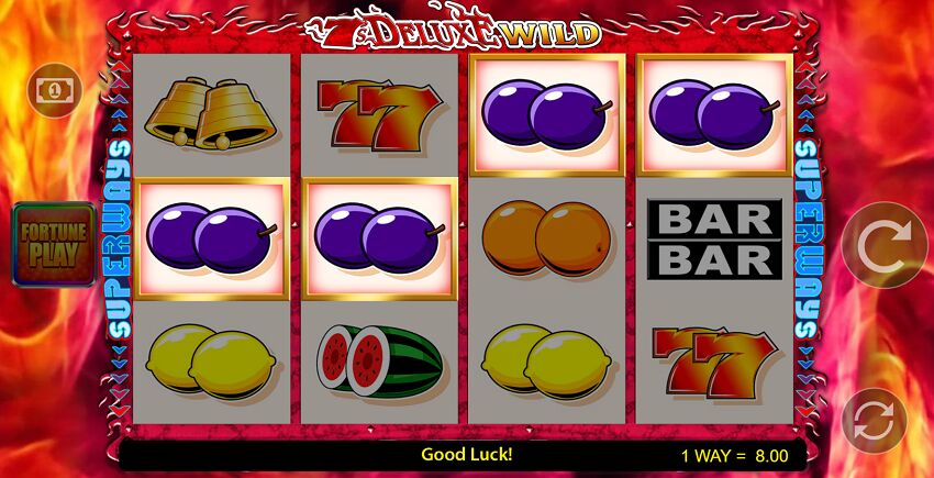 7s Deluxe slot game win low