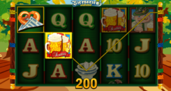 Biergarten Unlimited slot game won