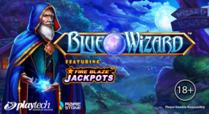 Blue Wizard slot game logo