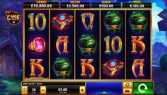 Blue Wizard slot game reel
