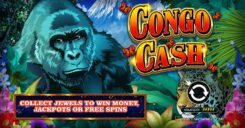 Congo Cash slot game first screen