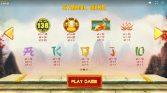 Dragons Luck slot game symbols