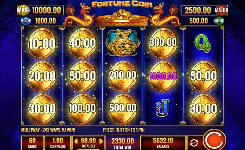 Fortune Coin slot game reel