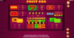 Fruit Box slot game symbols