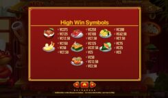 Hey Sushi slot game symbols