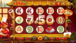 Hey Sushi slot game win