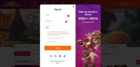 Hit N Spin Casino sign up bonus