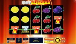 Hot Blizzard slot game win