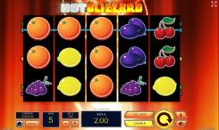 Hot Blizzard slot game won