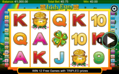 Irish Eyes slot game reel