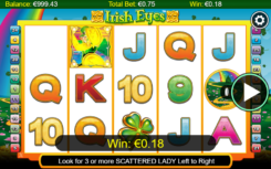 Irish Eyes slot game win