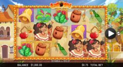 La Bomba slot game reel