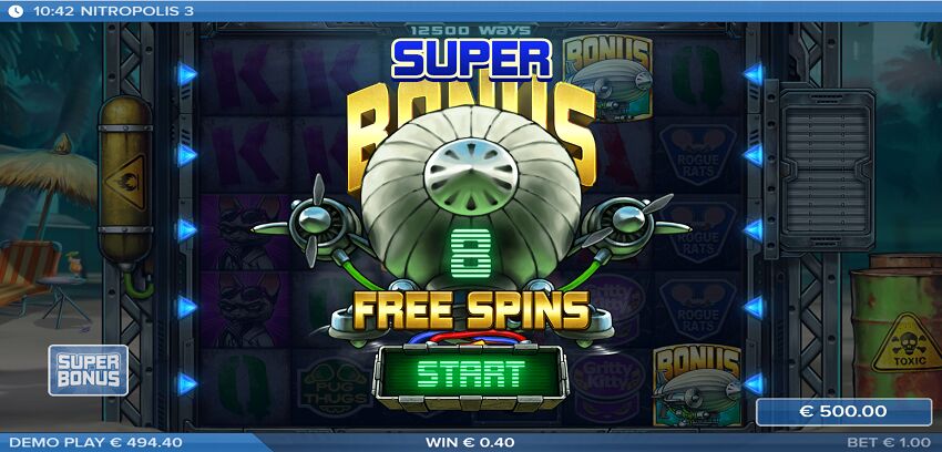 Nitropolis 3 slot game low