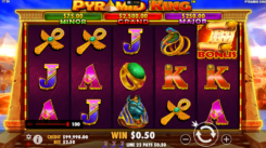 Pyramid King slot game won