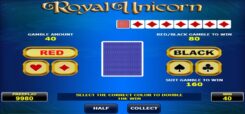 Royal Unicorn slot game gamble