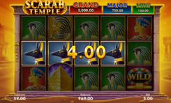 Scarab Temple slot game reels