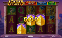 Scarab Temple slot game won4