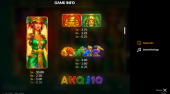 Solar Temple slot game symbols
