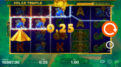 Solar Temple slot game win
