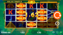 Solar Temple slot game won