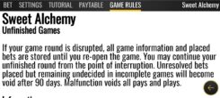 Sweet Alchemy slot game rules