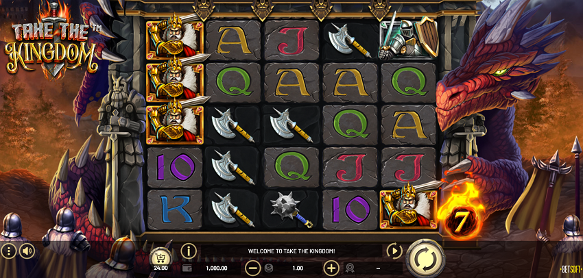 Take the Kingdom slot game reel
