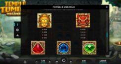 Temple Tumble slot game symbols