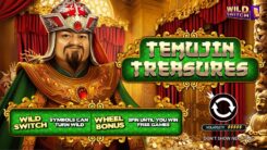 Temujin Treasures Slot game First screen