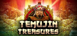 Temujin Treasures slot game logo