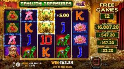 Temujin Treasures slot game win