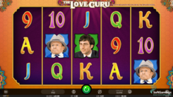 The Love Guru slot game reels