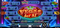 Vegas Hot 81 slot game Symbols