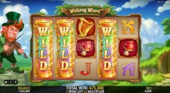 Wishing Wheel slot game won