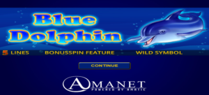 Blue Dolphin slot game logo