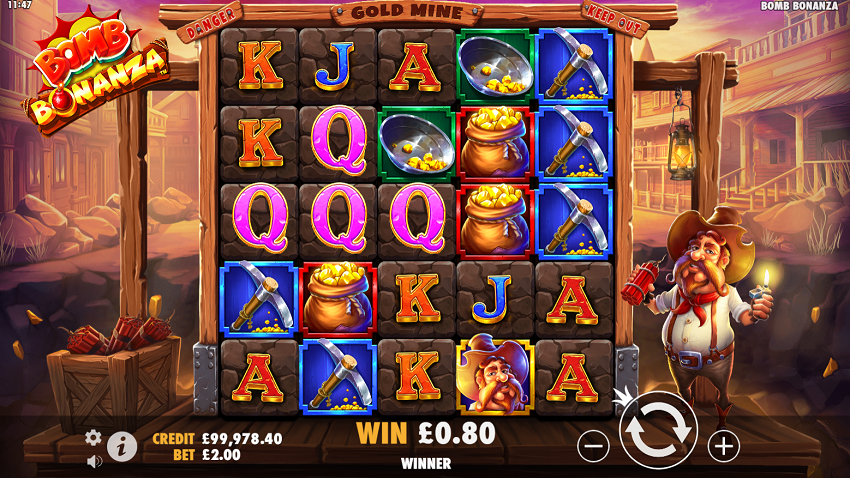 Bomb Bonanza slot game win