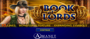 Book of Lords slot game logo