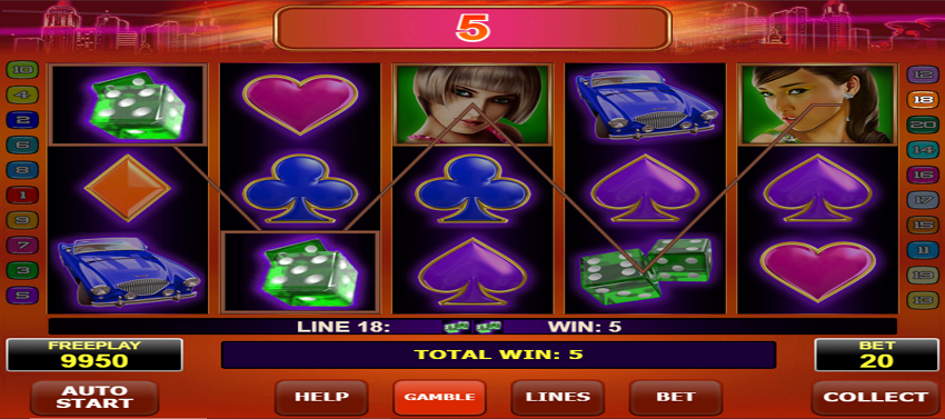Casinova slot game win