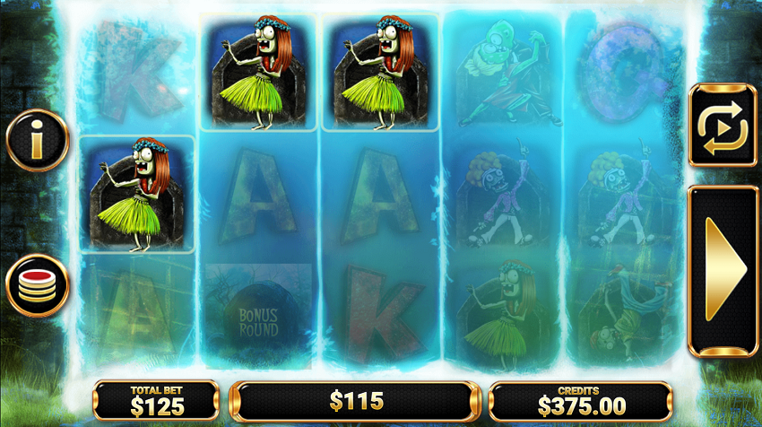 Dancin Zombies slot game won