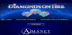 Diamond on Fire Slot game Logo