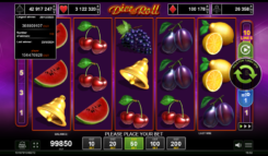 Dice and Roll slot game reel