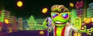 Elvis Frog In Vegas slot logo