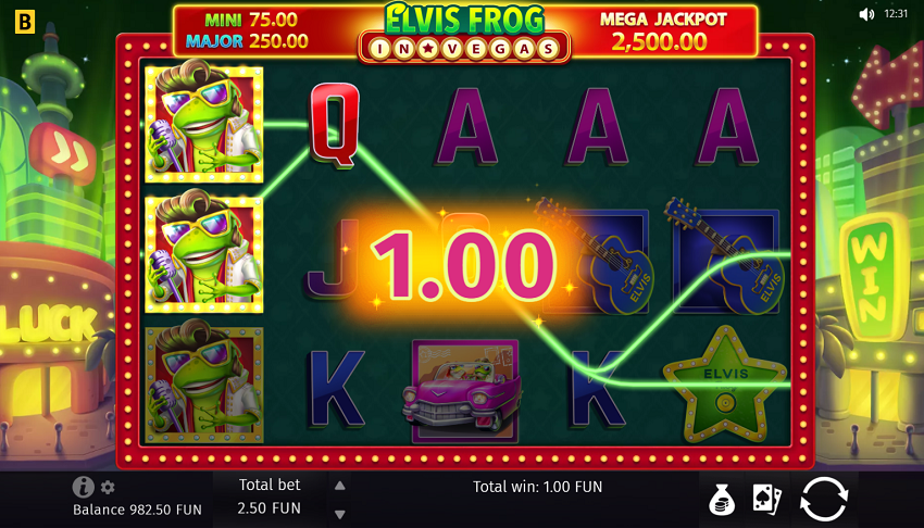 Elvis The King Lives slot game win