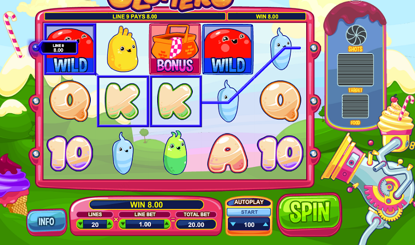 Glutters slot game win