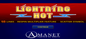 Lightning Hot slot game logo