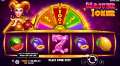 Master Joker slot game reel
