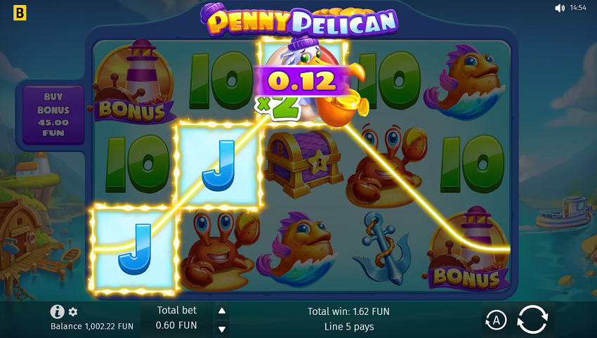 Penny Pelican slot game won