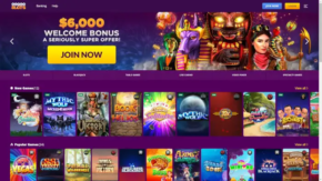 Super Slots Casino Home Page