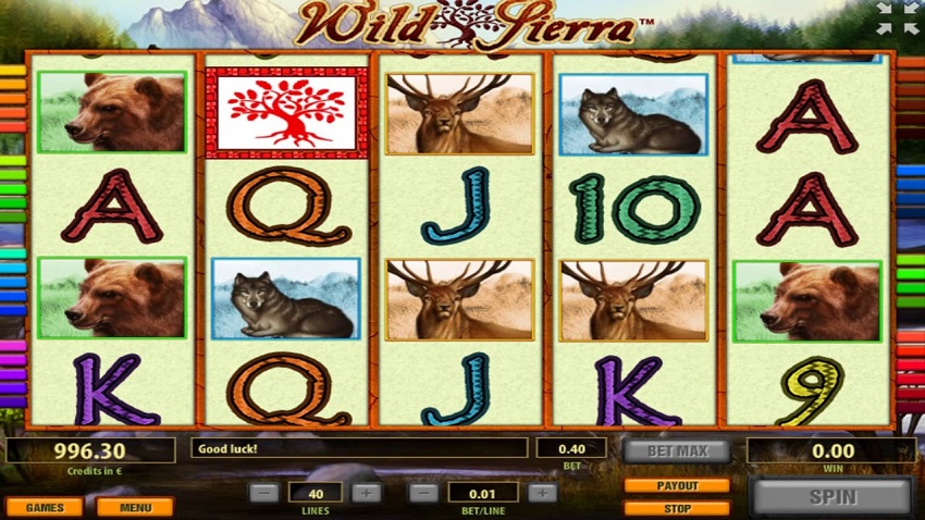 Wild Sierra Slot Game Reel